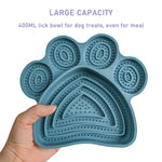 large paw lick mat bowl for dogs with suction