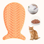 silicone fish lick mat for cats