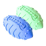 rubber squeaky rugby ball for dogs