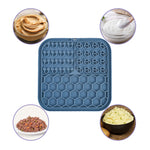 dog honeycomb lick mat with hook and suctions