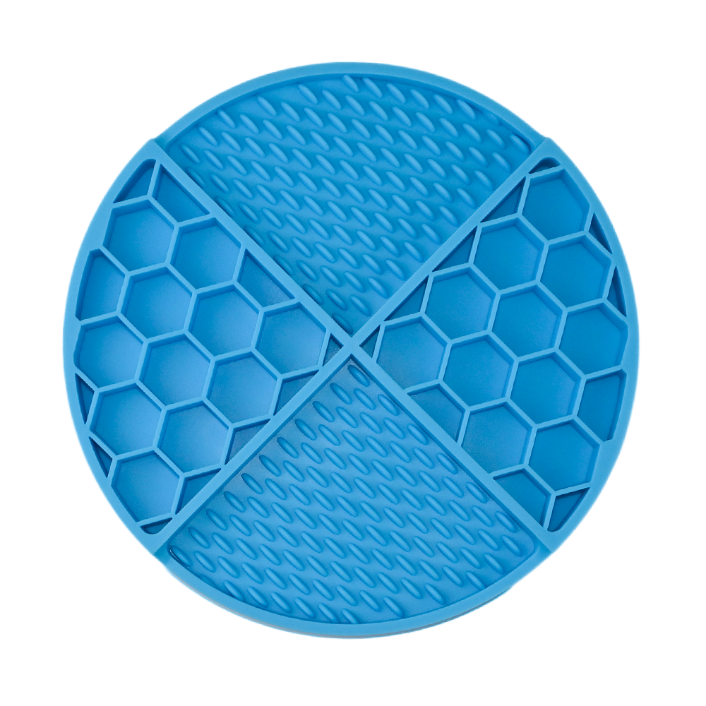 Enrichment Lick Mat for Dogs | Honeycomb Design with Back Suctions ...